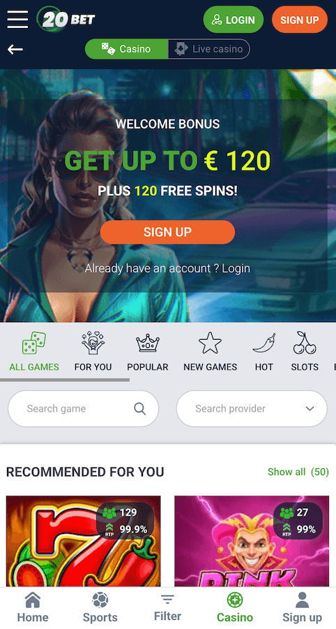 20bet website