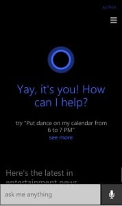 cortana enabled