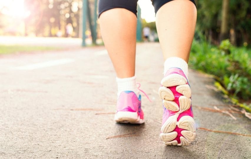 A Girl Going For A Morning Walk 