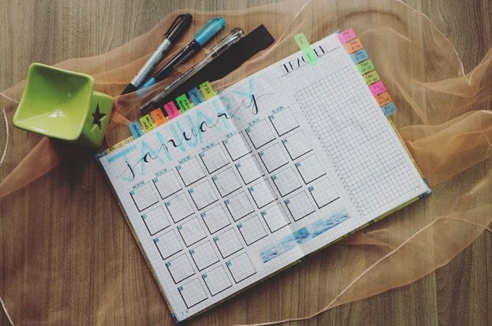 Monthly Planner, Schedule Stay Fit On Vacation