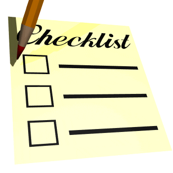 occasional checklist