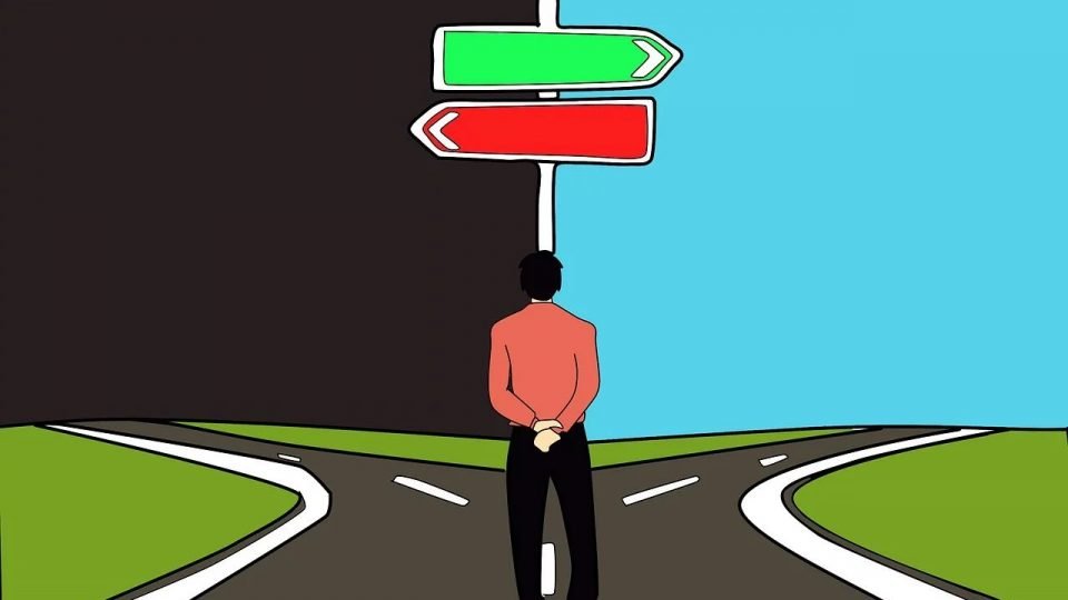 Man Wondering Which Way To Go - take control of your life