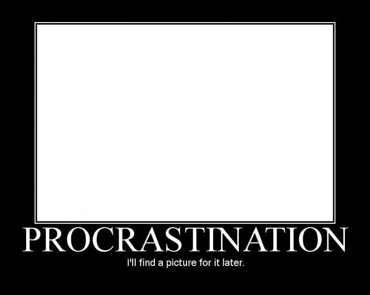procrastination image