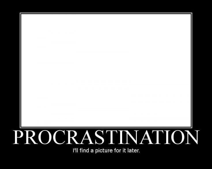 Procrastination image