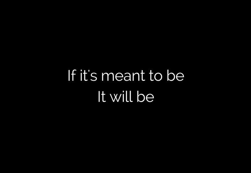 it will be