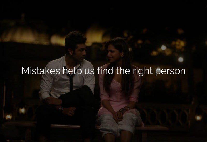 Mistakes help us find the right person
