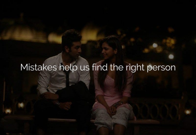 Mistakes help us find the right person