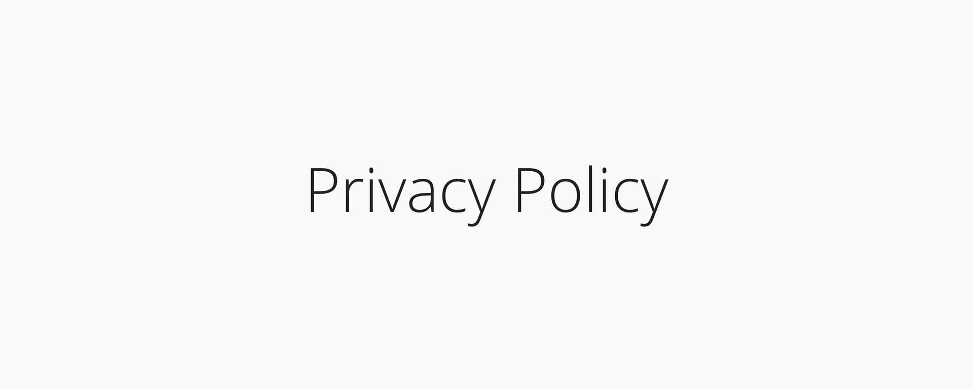 privacy policy