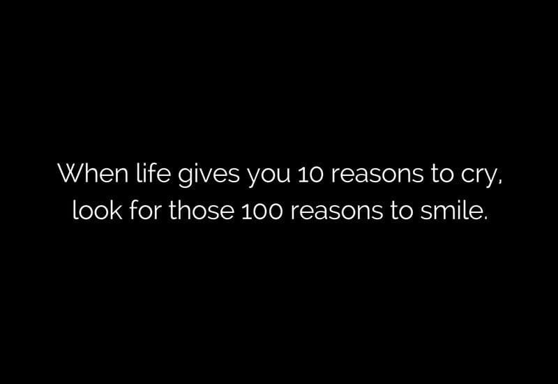 There are a lot of reasons to smile