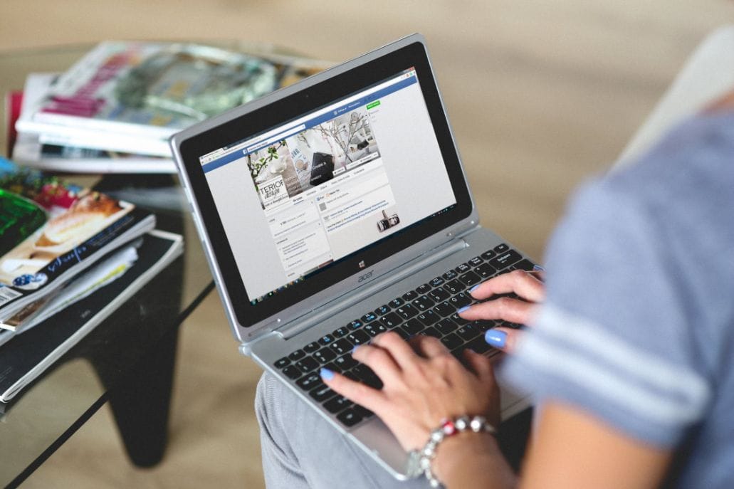 Woman Using Laptop