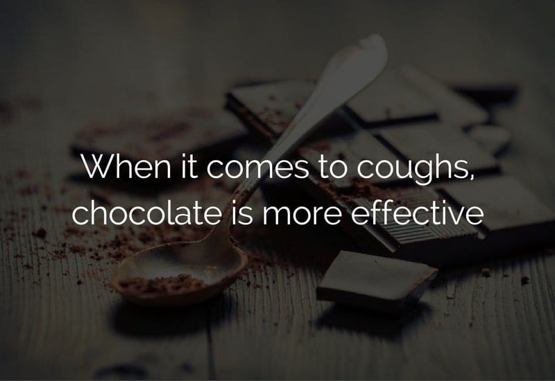 chocolate is effective for cough