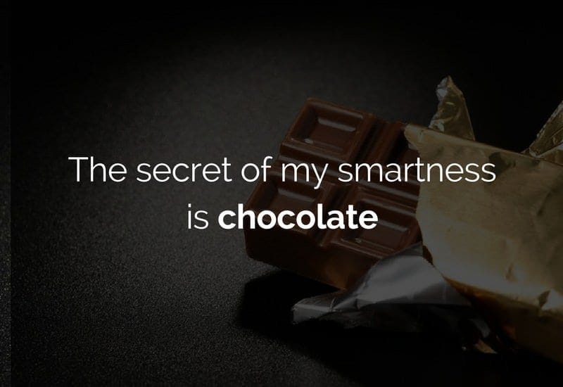 chocolate makes you smart