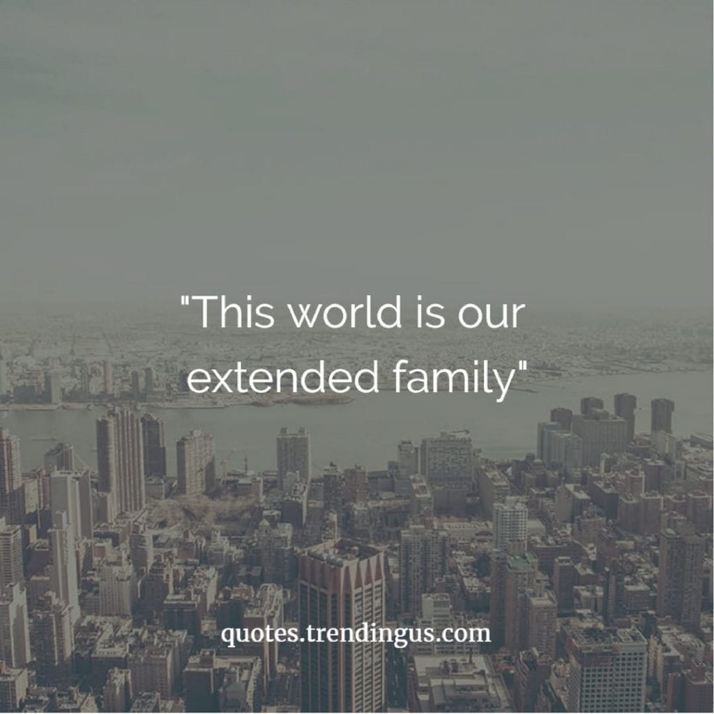 the world is our family extended family