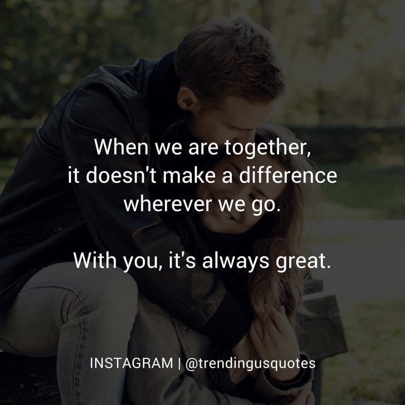 With you its always great