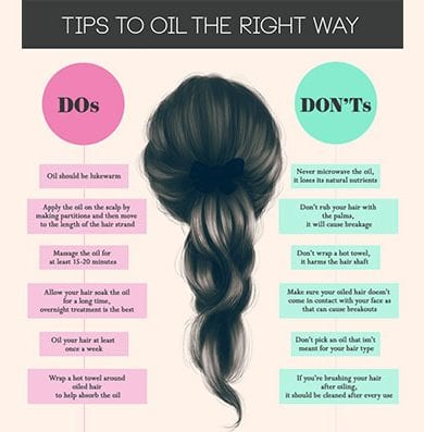 benefits of oiling hairs