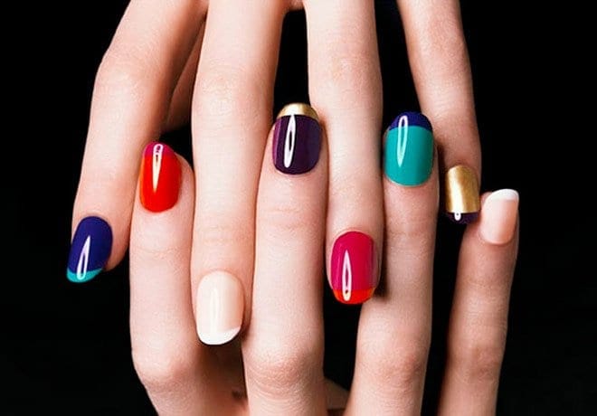 nails colourful devyaani