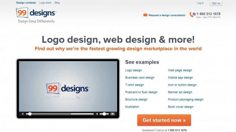 99designs.com Best Freelancing Websites In India