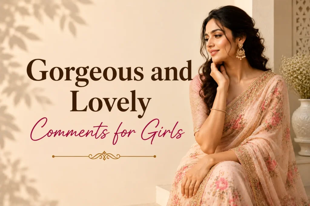 Gorgeous and lovely comments for girls Gorgeous and lovely comments for girls