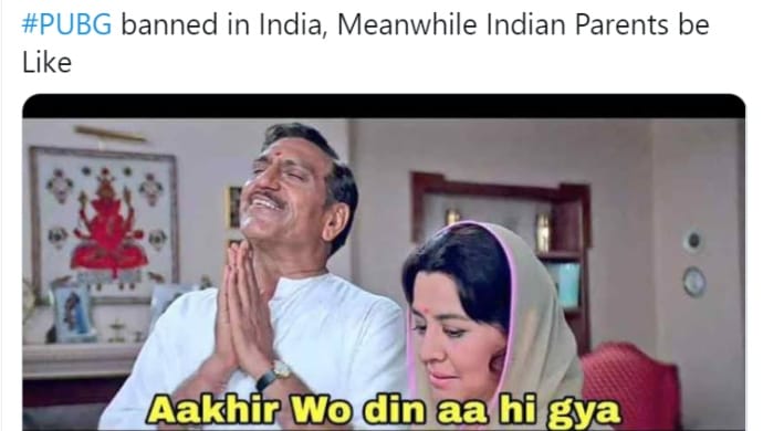 Hilarious Memes On PUBG Ban In India