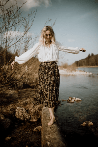 Pleated Skirt With Top