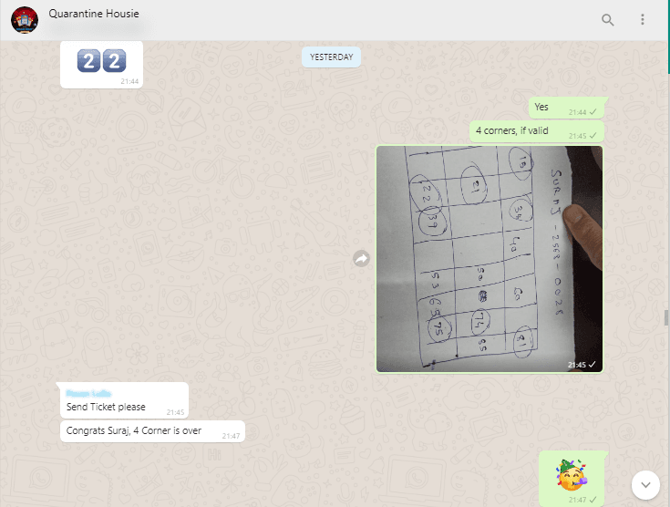 Play Housie on WhatsApp Group   Step by Step Guide  - 1