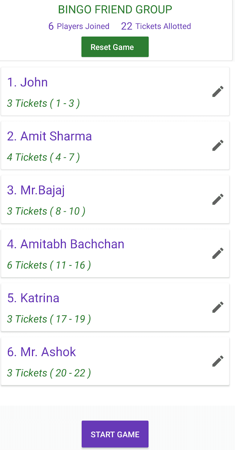 Tamola Ticket Generator