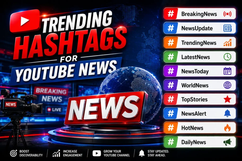 Trending hashtags for youtube news Trending hashtags for youtube news