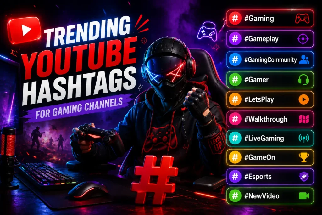 Trending youtube hashtags for gaming channels Trending youtube hashtags for gaming channels