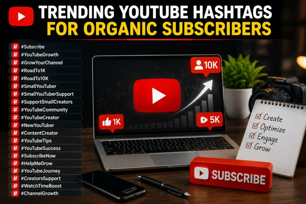 Trending youtube hashtags for organic subscribers Trending youtube hashtags for organic subscribers