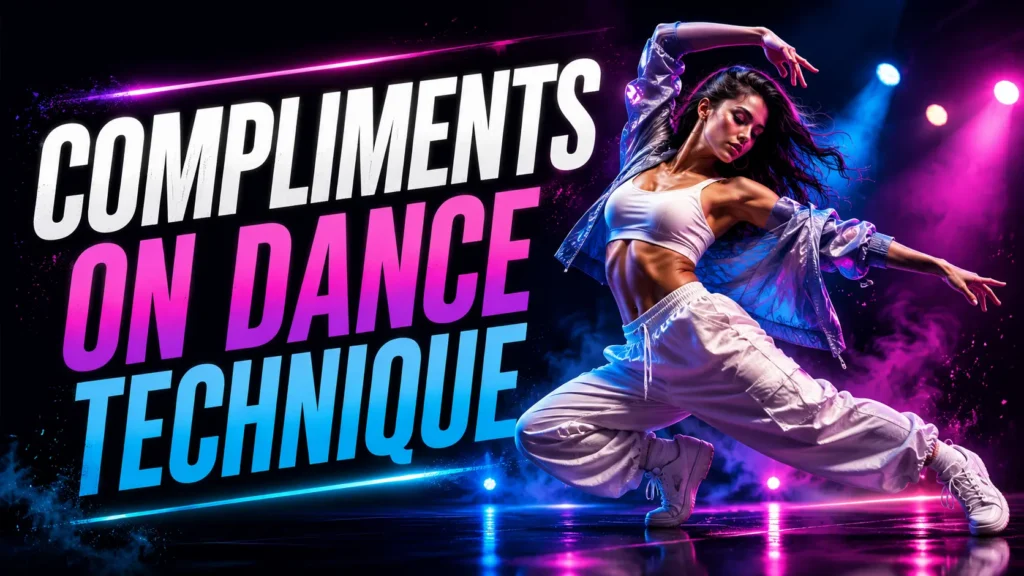 Compliments on dance technique Compliments on dance technique