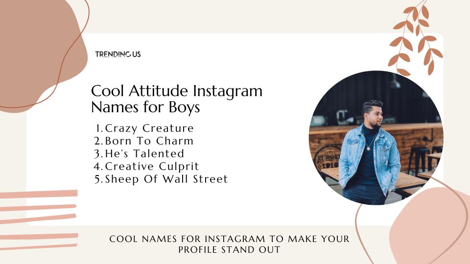 Cool Attitude Instagram Names For Boys
