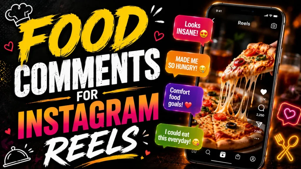 Food comments for instagram reels Food comments for instagram reels