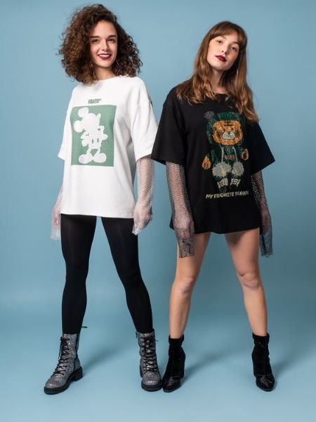 Funky Girl Graphic Tees   Any Time College Wear