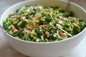 Sprouts Salad Garnished With Parmesan
