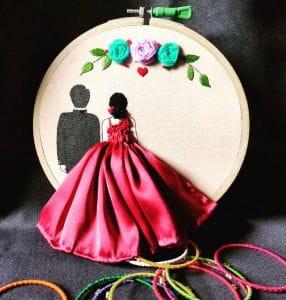 Anniversary Embroidery Hoop Personalized Couple Gifts