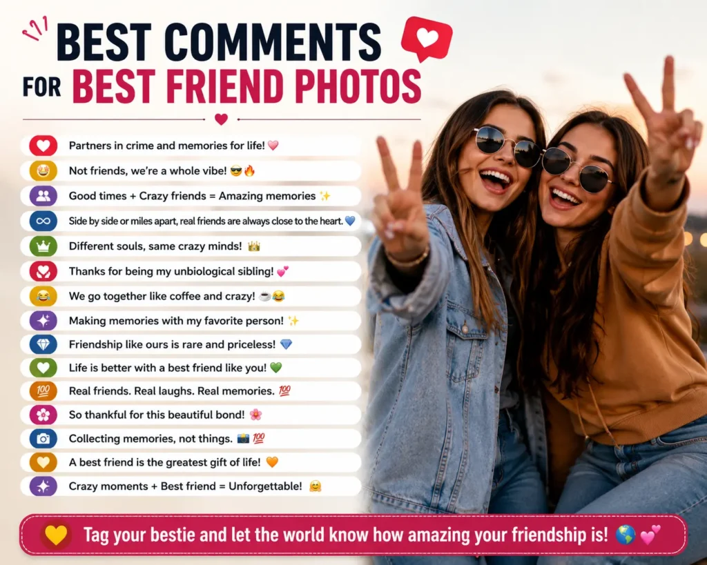 Best comments for best friends photos Best comments for best friends photos