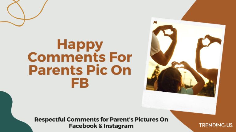 Happy Comments For Parents Pic On FB