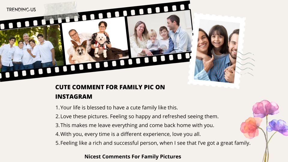 Cute Comment For Family Pic On Instagram