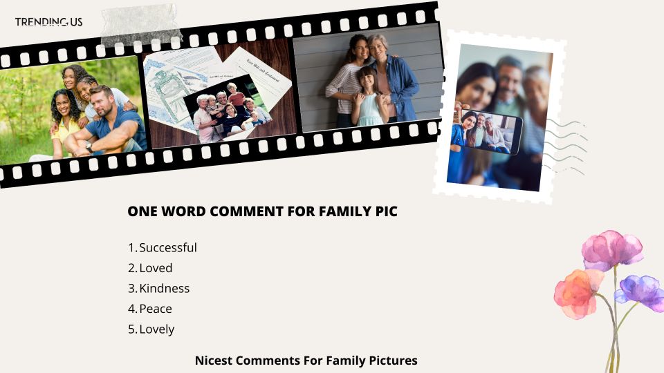 One Word Comment For Family Pic