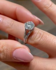 Harlow Moissanite And Diamond Ring