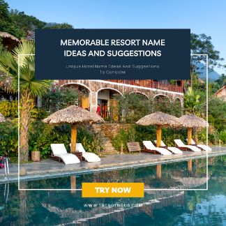 Memorable Resort Name Ideas And Suggestions
