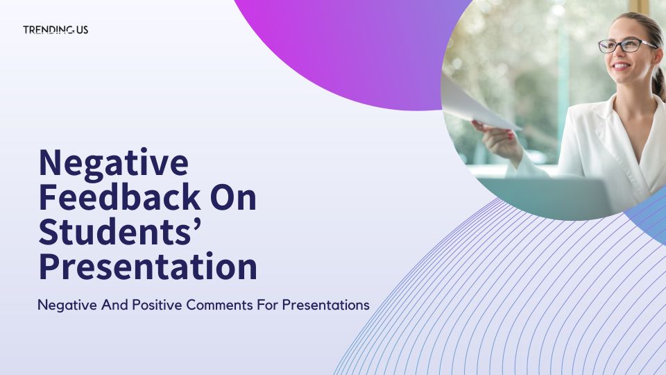 Negative feedback on students’ presentation 