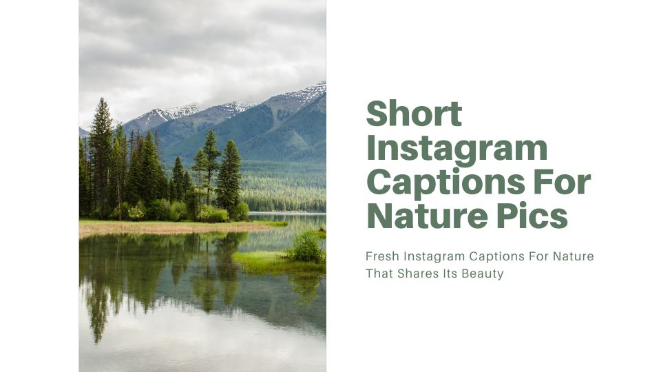 Short Instagram Captions For Nature Pics