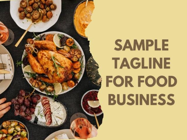 Sample taglines for food business