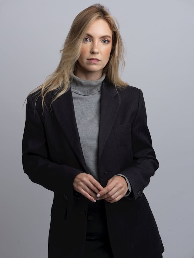 Black suit comments for girl