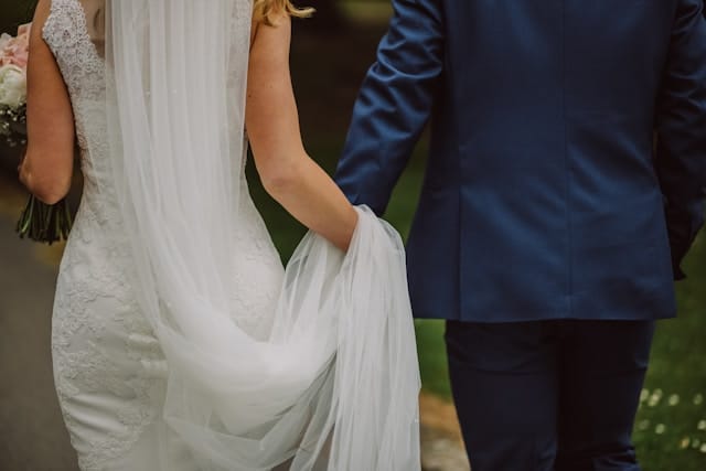 Trending blue wedding dresses & suit ideas