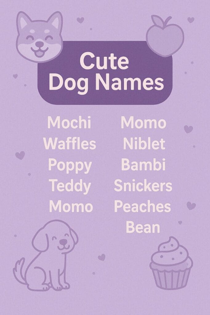 Best cute dog name ideas