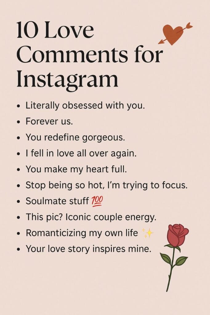 Best love comment for instagram