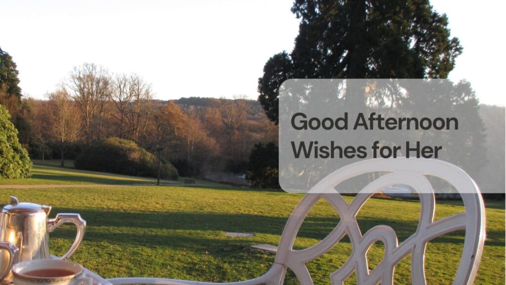 Good afternoon wishes for her