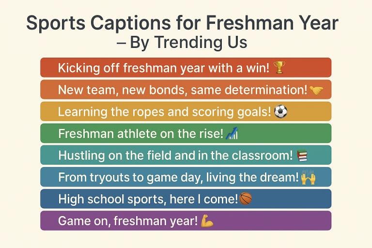 Top sports captions for freshman year Top sports captions for freshman year